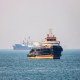 Vessels in the Strait of Hormuz near Bandar Abbas, Iran