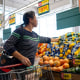  A customer shops for produce at an H-E-B grocery store on May 11, 2026 in Austin, Texas. 
