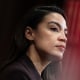 A diptych image of Kamala Harris and Alexandria Ocasio-Cortez.