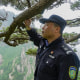 Hu Xiaochun guardian of the tree in Huangshan, China.