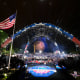 Fireworks during the UFC Freedom250 fight on the South Lawn of the White House.