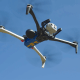 An FBI drone flies in the sky