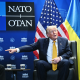 Ukraine's President Volodymyr Zelensky meets with President Donald Trump on the sidelines of the NATO Summit in Ankara on July 8, 2026.