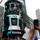 A billboard of SpaceX is pictured on the day of SpaceX's initial public offering (IPO) at the Nasdaq MarketSite, in New York City.