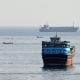 Vessels in the Strait of Hormuz, as seen from Musandam