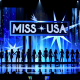 The Miss USA delegates pose onstage during the 2024 pageant.