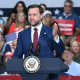Vice President JD Vance speaks in Sterling Heights, Mich., on Aug. 31, 2026. 