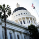 The exterior of the California State Capitol building
