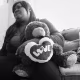 Jessica Byas-Lurgio holds a stuffed animal that belonged to her half-sister, Nicole.