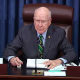 President pro tempore of the Senate Patrick Leahy, D-Vt., presides on the fifth day of former President Donald Trump's impeachment trial at the Capitol on Feb. 13, 2021.