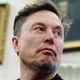 Elon Musk lin the Oval Office on May 21, 2025.