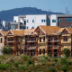 Houses under construction.