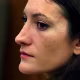 Closeup of Lindsay Clancy during a court appearance.