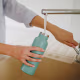 In addition to dish soap, you can use ingredients like vinegar and baking soda to clean a water bottle.