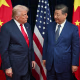 U.S. President Donald Trump, left, and China's President Xi Jinping.