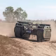 A THeMIS multi-purpose tracked drone during field tests. 