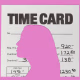 Photo Illustration of a woman's silhouette cut out of a time card 