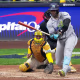 Yandy Díaz strikes out