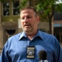 Fraternal Order of Police President John Catanzara speaks to reporters outside the FOP lodge in Chicago, on June 5, 2020.