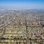 Image: Aerial View of Residential Inner City Los Angeles, California, USA