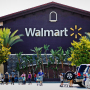 Shoppers in the parking of a Walmart Superstore in Rosemead, Calif.