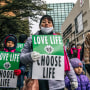 Image: Pro-life demonstrators march during the \"Right To Life\" rally on Jan. 15, 2022 in Dallas, Texas