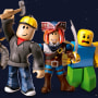 Characters from the gaming platform Roblox