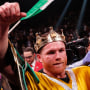 El campeón festeja su triunfo en el MGM Grand Garden Arena en Las Vegas.