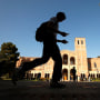 Student silhouette Royce Hall