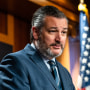Sen. Ted Cruz, R-Texas, speaks during a news conference about the nomination of Ketanji Brown Jackson at the U.S. Capitol on April 7, 2022.