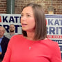 Republican Katie Britt campaigns in Cullman, Ala., on May 23, 2022, ahead of the U.S. Senate primary in Alabama.