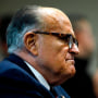 Rudy Giuliani appears before the Michigan House Oversight Committee in Lansing on Dec. 2, 2020.