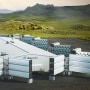 A computer-rendered image of Climeworks' new "Mammoth" direct air capture plant in Iceland.