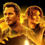 Actores de 'Jurassic World: Dominion': DeWanda Wise, Chris Pratt, Bryce Dallas Howard e Isabella Sermon.