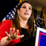 RNC Chairwoman Ronna McDaniel speaks at the Republican National Committee headquarters on Nov. 9, 2020, in Washington.