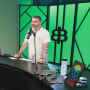Crypto influencer Ben Armstrong in his studio recording a live episode of BitBoy Crypto.
