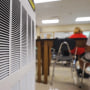 A vent system in a classroom at Gallia Academy High School in Gallipolis, Ohio.