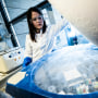 Image: Ruth Gomez, Reproductive Medicine Specialist Head of the Mainz Fertility and PID Centre, stands at a cryotank with frozen sperm and embryos at the University Hospital on January 28, 2020 in Mainz, Germany.