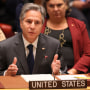 El Secretario de Estado, Antony J. Blinken, habla durante la reunión del Consejo de Seguridad de las Naciones Unidas en la Sede de las Naciones Unidas para discutir el conflicto en Ucrania, el 22 de septiembre de 2022 en la ciudad de Nueva York