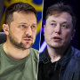 Ukrainian President Volodymyr Zelenskyy; Tesla CEO Elon Musk.