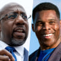 Sen. Raphael Warnock, Herschel Walker.