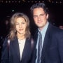 Jennifer Aniston and  Matthew Perry on Jan. 23, 1995 in Century City, Calif.