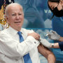 President Joe Biden receives a dose of vaccine against coronavirus