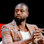 Dwyane Wade speaks onstage at the TIME100 Summit 2022 on June 7, 2022 in New York .