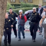 Chunli Zhao being arrested on Monday in the parking lot of the Sheriff’s Office Half Moon Bay as a suspect for the mass shooting earlier that day.