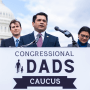 Reps., Jimmy Gomez, D-Calif., Andy Kim, D-N.J., left, Dan Goldman, D-N.Y., and Rashida Tlaib, D-Mich., conduct a news conference to announce the Congressional Dads Caucus outside the U.S. Capitol on Thursday, January 26, 2023. The group will advocate for issues such affordable child care, paid family leave and expansion of the Child Tax Credit.