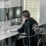 A computer scientist and hacker is interviewed in the server room of the German Federal Intelligence Service in Berlin on Feb. 25, 2021.