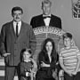The cast of "The Addams Family." From left, John Astin, Lisa Loring, Carolyn Jones, Ted Cassidy and Ken Weatherwax.