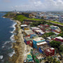 An aerial view of La Perla, in San Juan, 