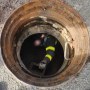 FDNY firefighters rescue five children who became lost in a Staten Island sewer system.